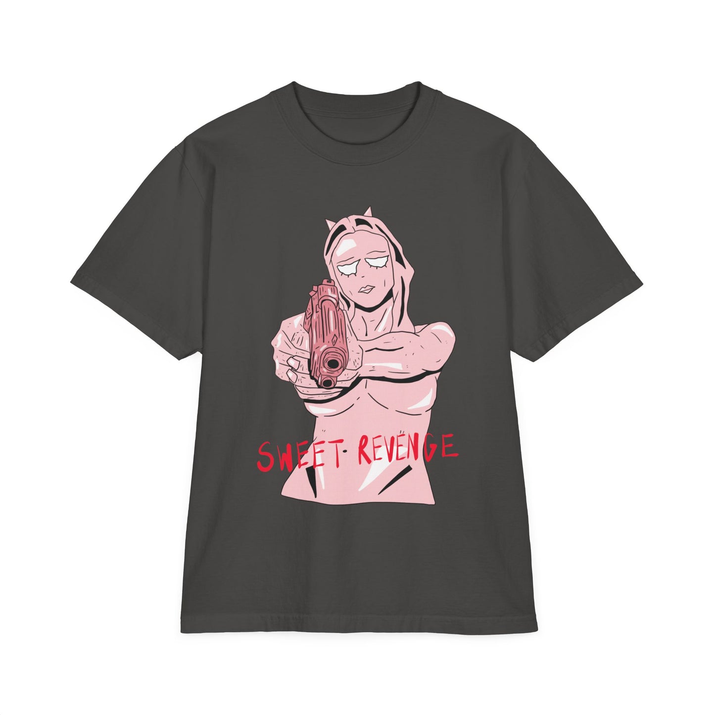 Sweet Revenge Oversized Drop Shoulder Shirt Pink Version