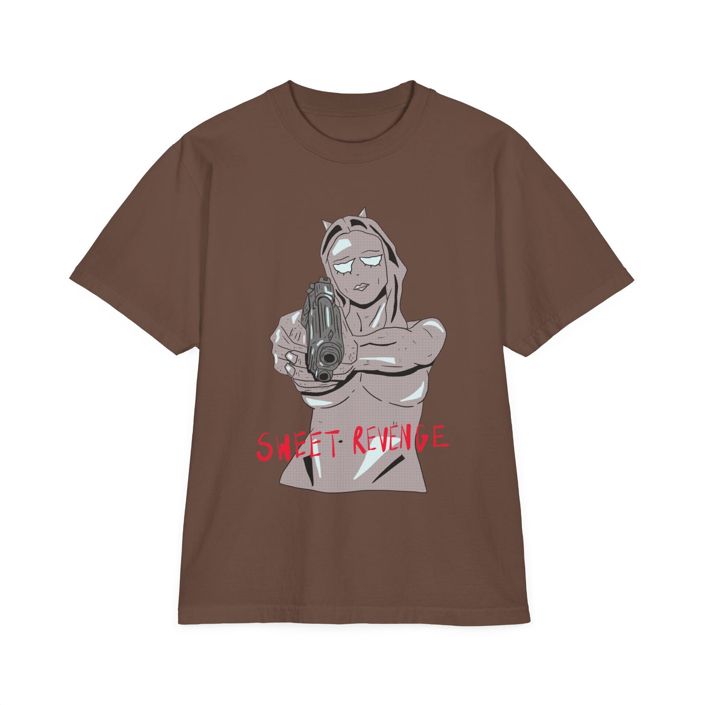 Sweet Revenge Oversized Drop Shoulder Shirt Grey Version