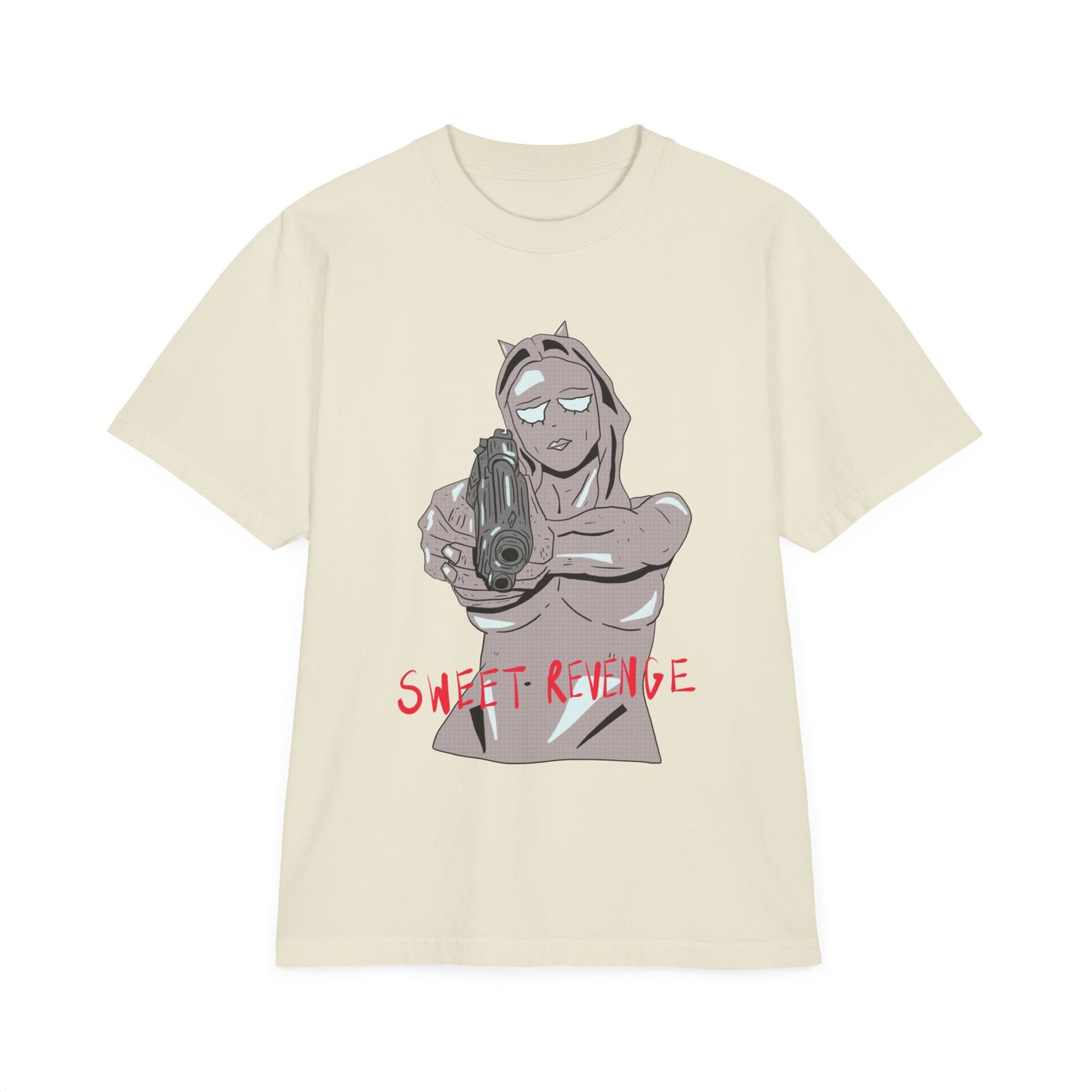 Sweet Revenge Oversized Drop Shoulder Shirt Grey Version
