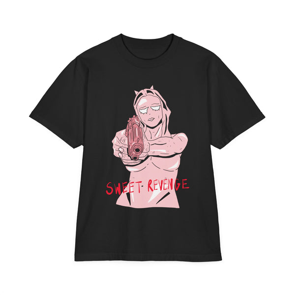 Sweet Revenge Oversized Drop Shoulder Shirt Pink Version