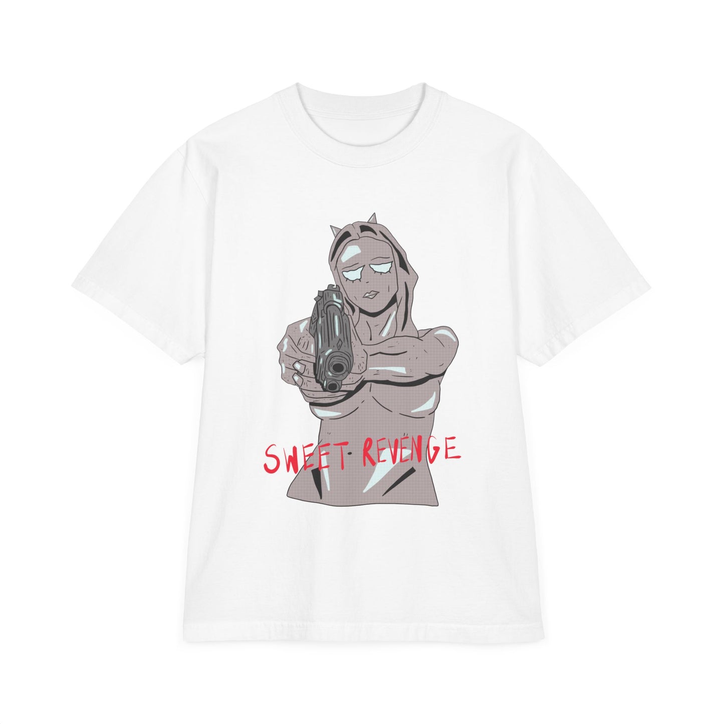 Sweet Revenge Oversized Drop Shoulder Shirt Grey Version