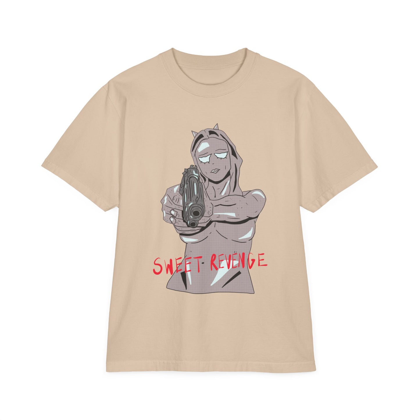Sweet Revenge Oversized Drop Shoulder Shirt Grey Version