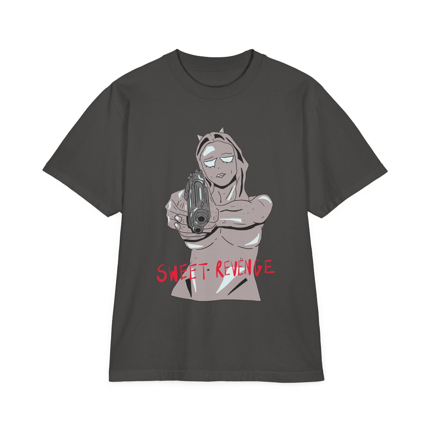 Sweet Revenge Oversized Drop Shoulder Shirt Grey Version